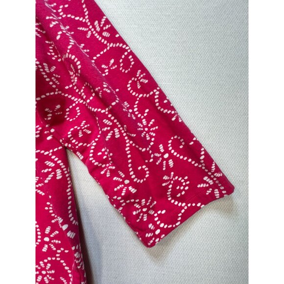 Jessica London Women's Shoulder Button Blouse Stretch Sz 18/20 Pink White Floral - Picture 9 of 12